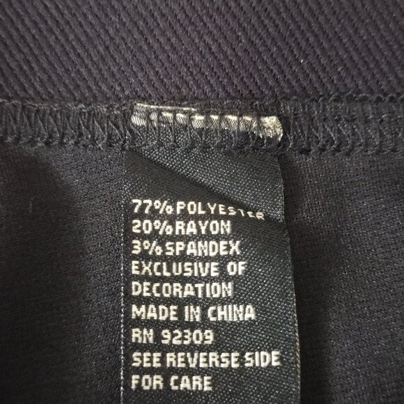 DG2 by Diane Gilman: Ponte Knit Pull-On High Rise Flare Pant, Size 2X, Black - Picture 8 of 8